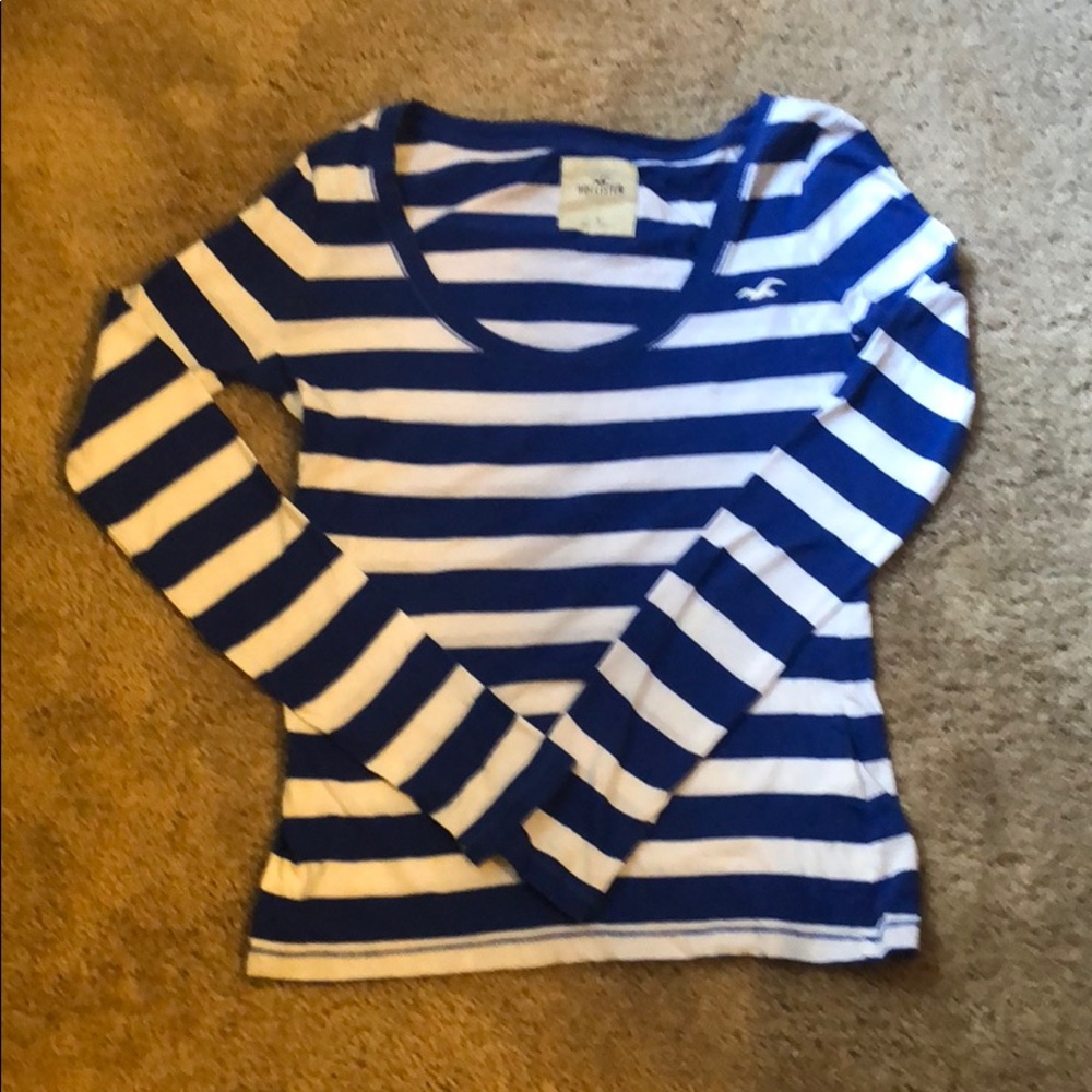 Long sleeve striped Hollister shirt
